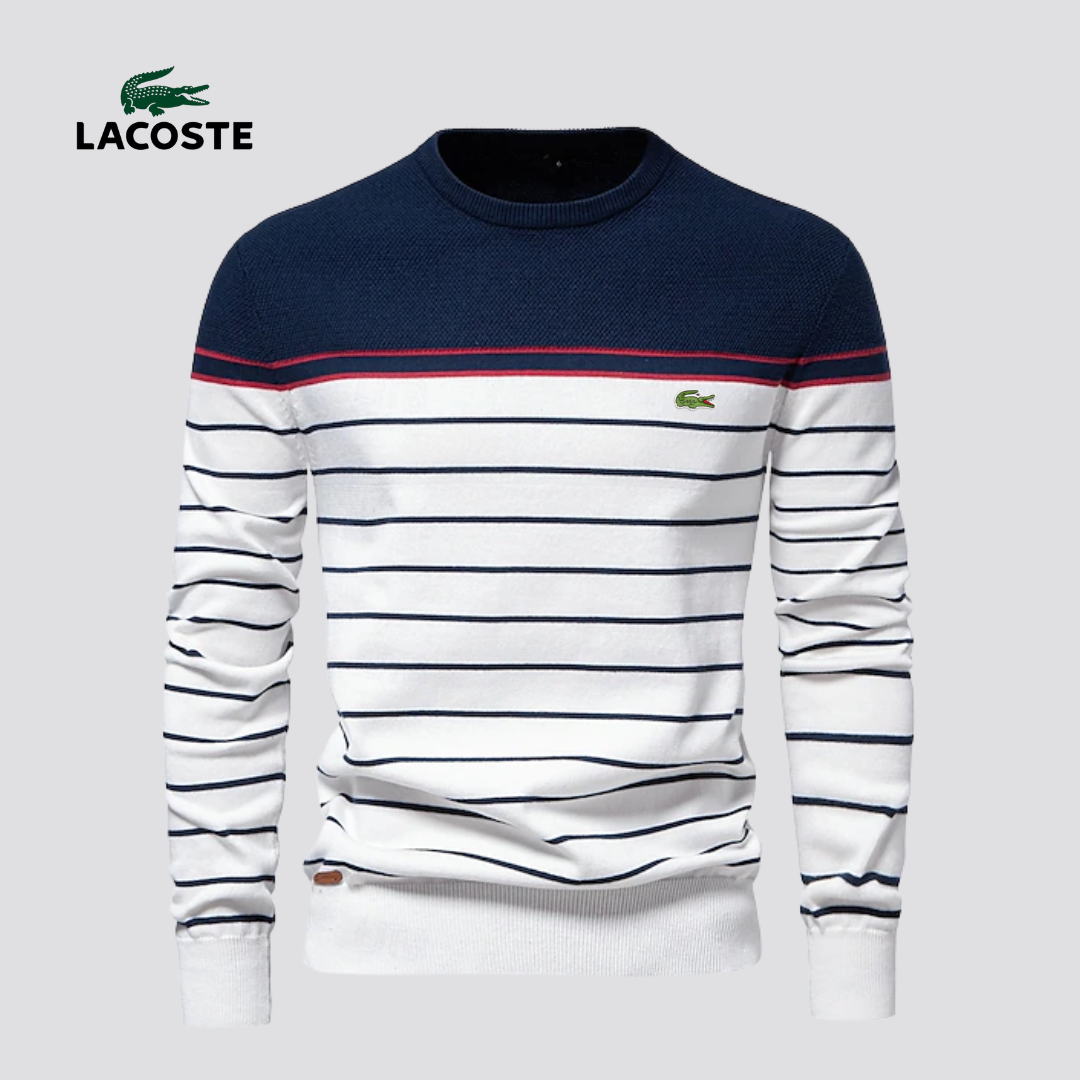 Lacoste® Striped Knit Sweater