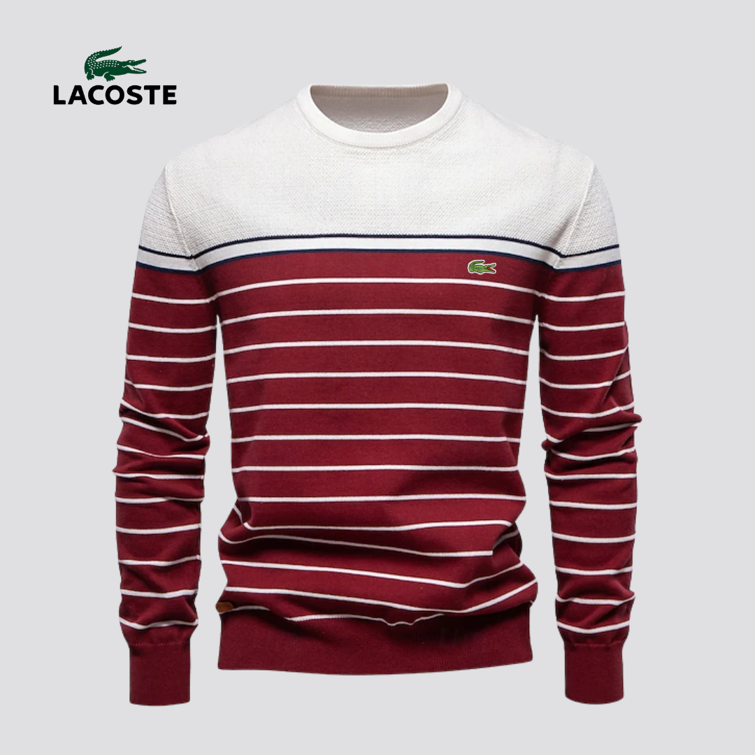 Lacoste® Striped Knit Sweater