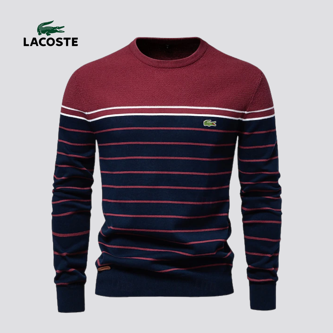 Lacoste® Striped Knit Sweater