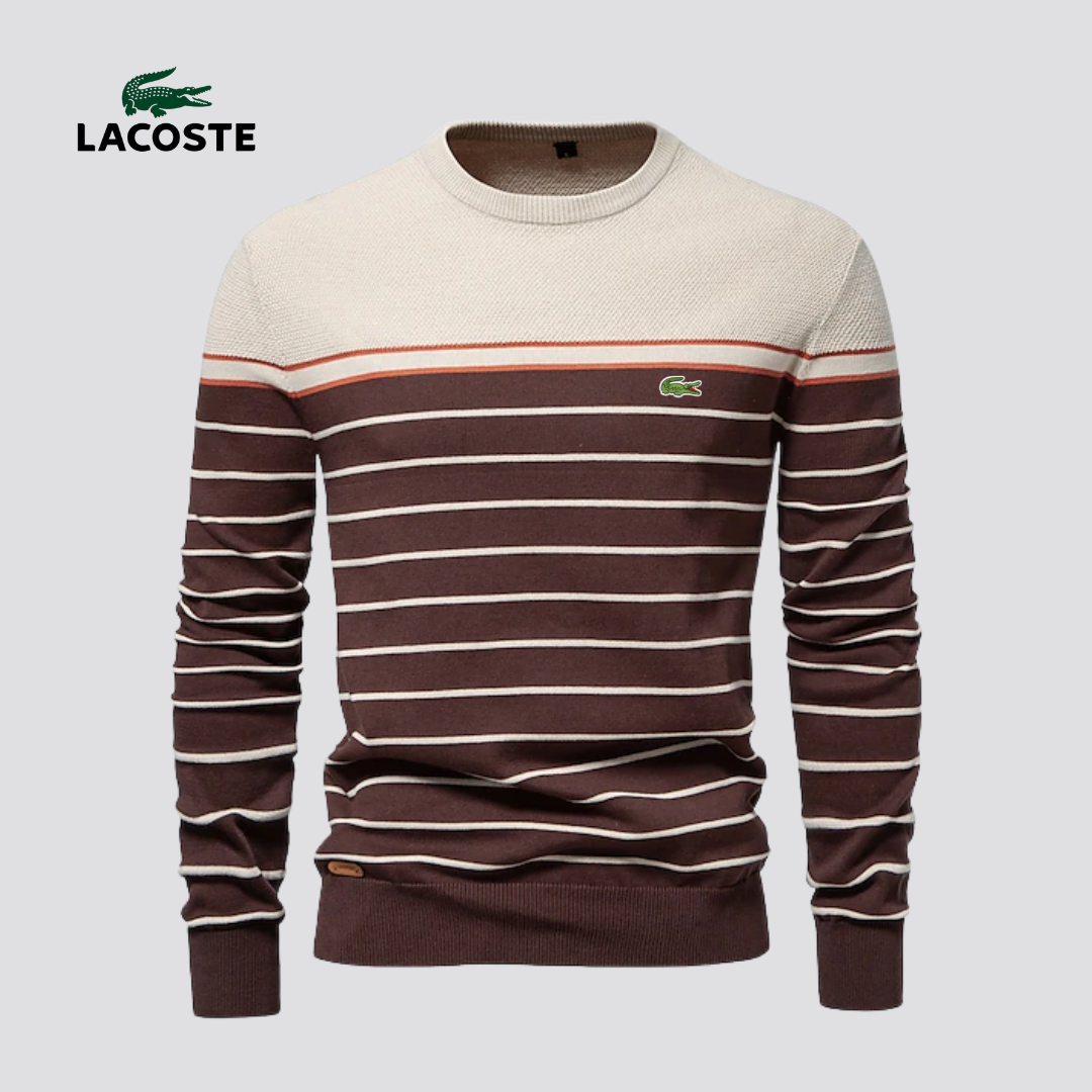 Lacoste® Striped Knit Sweater